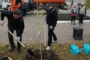 Депутаты вышли на субботник